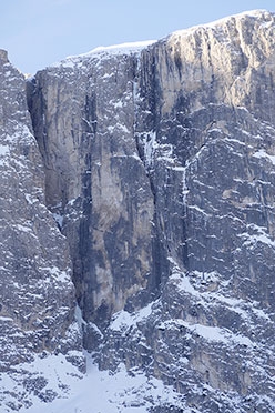 Via Kami(n)kaze Mur del Pisciadù - Via Kami(n)kaze: Mur del Pisciadù, Sella, Dolomiti (Simon Kehrer, Lukas Troi 15/01/2020)