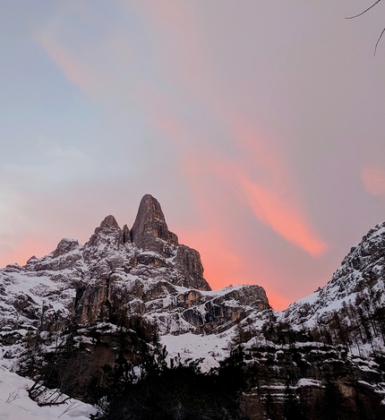 Last day Cima della Madonna - Lasta Moia - Last day: Lasta Moia Cima della Madonna, Pale di San Martino, Dolomiti (Renzo Corona, Flavio Piccinini 31/12/2019)