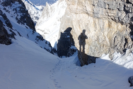 Zsigmondycouloir Zsigmondykopf - Elferkofel - Zsigmondycouloir: Zsigmondykopf, Elferkofel, Dolomites (Hannes Egarter, Hannes Pfeifhofer 15/01/2020)