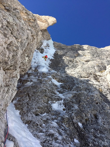 Dim-Ice Catinaccio - Dim-Ice: Catinaccio Dolomiti (Florian Leitner, Thomas Mair 11/01/2020)