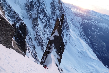 Mystery Aiguille du Plan - Mystery: Aiguille du Plan, Mont Blanc (Ondrej Húserka, Evka Milovská 21-22/02/2020)