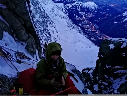 Mystery Aiguille du Plan - Mystery: Aiguille du Plan, Mont Blanc (Ondrej Húserka, Evka Milovská 21-22/02/2020)