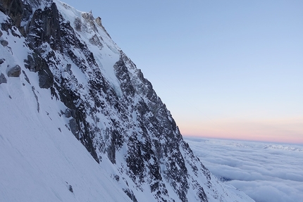 Mystery Aiguille du Plan - Mystery: Aiguille du Plan, Monte Bianco (Ondrej Húserka, Evka Milovská 21-22/02/2020)