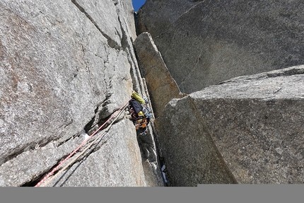 Mystery Aiguille du Plan - Mystery: Aiguille du Plan, Mont Blanc (Ondrej Húserka, Evka Milovská 21-22/02/2020)