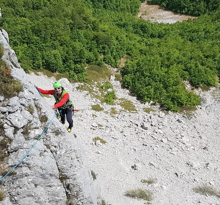 Spigolo Giovanni Falcone Punta Innominata - Monte Terminillo - Spigolo Giovanni Falcone: Punta Innominata, Monte Terminillo, Appennino Centrale. Pino Calandrella L2