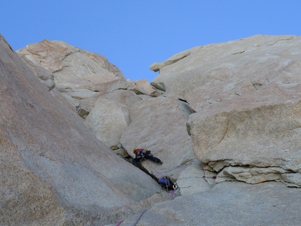 Fitz Roy, Patagonia - Alla partenza della prima off-width