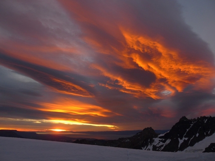 Fitz Roy, Patagonia - Tramonto dal Paso Superior