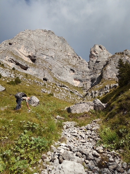 Via in ricordo di Giuliano Stenghel Pilastro Scolobi, Cima Omet - Via in ricordo di Giuliano Stenghel: Pilastro Scolobi, Cima Omet, Dolomiti di Brenta