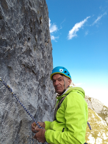 Via in ricordo di Giuliano Stenghel Pilastro Scolobi, Cima Omet - Via in ricordo di Giuliano Stenghel: Pilastro Scolobi, Cima Omet, Dolomiti di Brenta