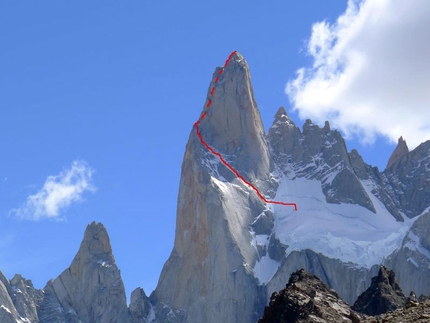 Aguja Poincenot, la via Whillans-Cochrane e la Patagonia