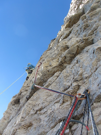 Angoscia Sojo Rosso, Monte Pasubio - Angoscia: Sojo Rosso (Monte Pasubio): Marco Toldo, settimo tiro