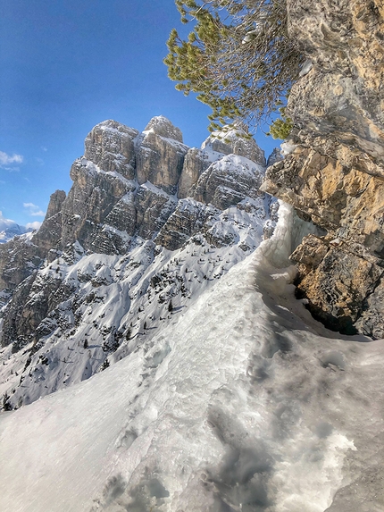 Cascata Toboga Pala delle Masenade - Cascata Toboga: Pala delle Masenade, Moiazza, Dolomites (Giorgia Felicetti, Federico Dell’Antone)