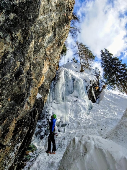 Lockdown Falesia Total Dry Pescegallo  Cascata di Pescegallo - Lockdown Falesia Total Dry Pescegallo : Cristian Candiotto