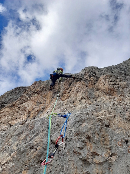 Sparalesto Monte La Banca - Sparalesto: Pilastro Monte La Banca, Marmolada, Dolomiti