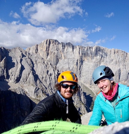 Sparalesto Monte La Banca - Sparalesto: Pilastro Monte La Banca, Marmolada, Dolomiti