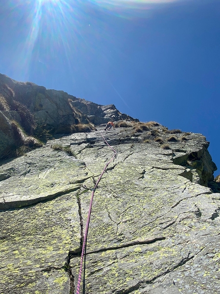 Via Ugo Angelino Monte Mucrone - Via Ugo Angelino: Mucroclima con Ciano, 2019, Monte Mucrone, Alpi Biellesi