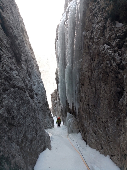 Scivolo del Riky Cima Immink - Scivolo del Riky: Cima Immink, Pale di San Martino