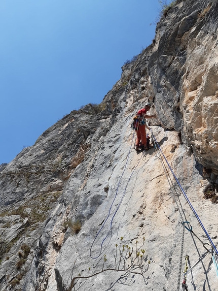 Verde Smeraldo Pilastro di Nembia - Verde Smeraldo: Pilastro di Nembia, Dolomiti di Brenta (Marco Bozzetta, Costante Carpella 2022)