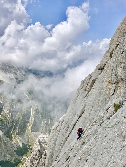 Zarathustra e nonna Jole Gran Sasso d'Italia, Corno Piccolo, Prima Spalla - Zarathustra e nonna Jole: Fabrizia Angelini, Corno Piccolo, Gran Sasso d'Italia © Riccardo Quaranta