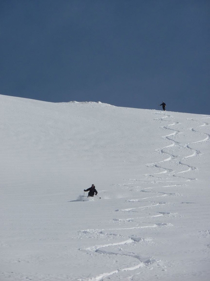 Scialpinismo Alti Tauri, Austria - Langschneid (2688m): the descent