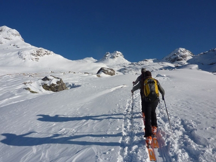 Ski mountaineering Alti Tauri, Austria - Hochgasser (2922m): above the Grünseehütte