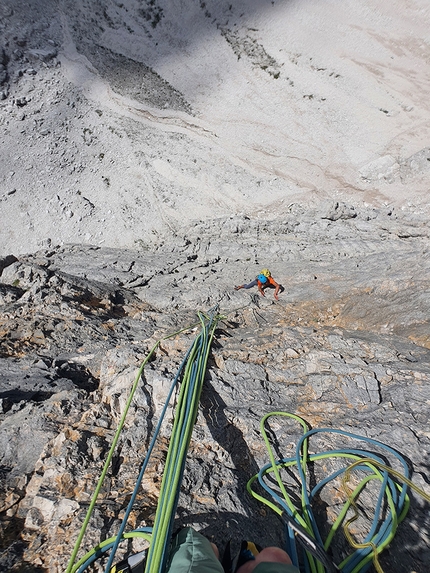 La vita è bella Lagazuoi Nord - La vita è bella: Lagazuoi Nord, Dolomiti (Simon Messner, Martin Sieberer 03/08/2022)