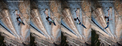 Adam Ondra - Adam Ondra on Three Degrees of Separation 9a (Chris Sharma 2007, Ceuse, France)