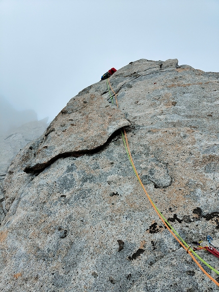 Jedi Master Punta Lisa - Monte Nero di Presanella - Jedi Master: Punta Lisa, Monte Nero di Presanella. L5 (Nicola Bursi Gandolfi, Matteo Mazzieri, Francesco Salvaterra 06/06/2022)