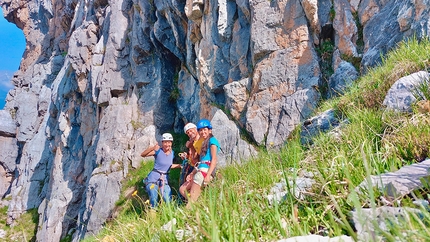 Via Per Lory Spallone Irene - Via Per Lory: Spallone Irene, Dolomiti di Brenta (Soukaina Dali, Davide Ortolani, Monica Susat 06/2022)