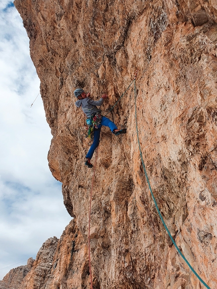 Semifreddo Punta Aurelia, Sass Pordoi - Semifreddo: Punta Aurelia, Sass Pordoi, Dolomiti (Simon Messner, Martin Sieberer 2022)