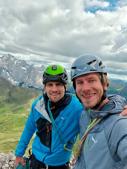 Semifreddo Punta Aurelia, Sass Pordoi - Semifreddo: Punta Aurelia, Sass Pordoi, Dolomites (Simon Messner, Martin Sieberer 2022)