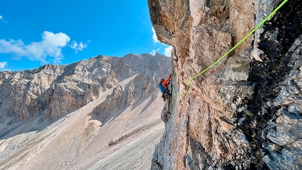 Herz über Kopf Sasso delle Nove - Sas dles Nö - Herz über Kopf: Sasso delle Nove, Dolomiti (Hubert Eisendle, Simon Kehrer 29/08/2022)