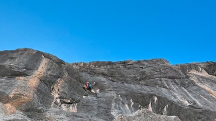 Herz über Kopf Sasso delle Nove - Sas dles Nö - Herz über Kopf: Sasso delle Nove, Dolomiti (Hubert Eisendle, Simon Kehrer 29/08/2022)