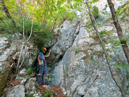 Via Nòn alpinistica Monte Castel Corona - Via Nòn alpinistica: Monte Castel Corona, Val di Non (Stefano Menegardi, Umberto Santuari)