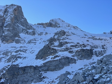 Back in black Gran Sasso d'Italia, Corno Piccolo - Back in black: Sperone Franchetti – Gran Sasso d'Italia (Riccardo Quaranta, Francesco Del Vecchio 06/01/2023)