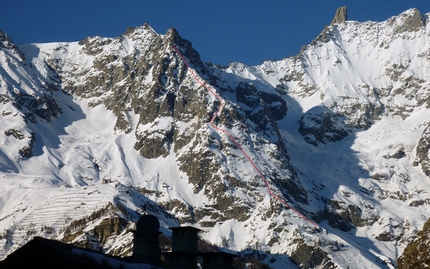 Dent du Jetoula, first ski descent by Capozzi and Bigio