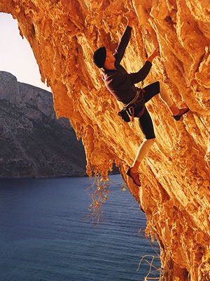 Kalymnos Grande Grotta - Kalymnos. DNA 7a+.
