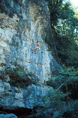 Ponte San Quirino - Andrea Luise climbing at Ponte San Quirino