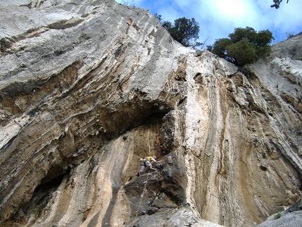 Costiera, Friuli, Italia. - In arrampicata a Costiera