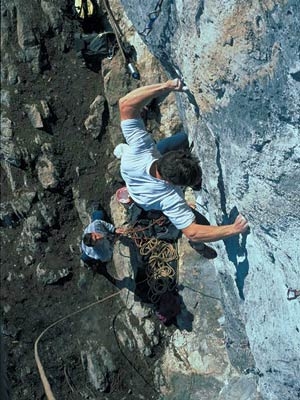 Sasso Pelo, Lombardia, Italia - In arrampicata a Sasso Pelo