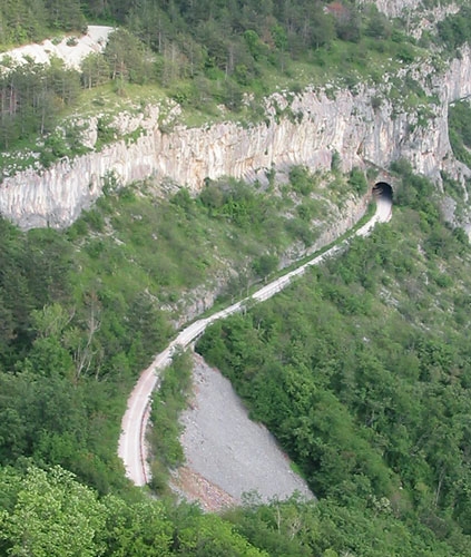 Val Rosandra - La falesia della 