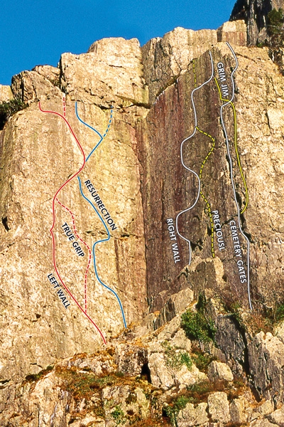 Dinas Cromlech: Lord of the Flies E6 6a. - Dave Brown