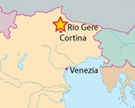 Rio Gere, Cortina - Massimo da Pozzo in arrampicata a Rio Gere