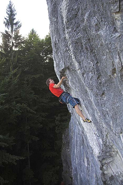 Bohinjska Bela, Slovenia - Matej Sova climbing Privid 8c+, Bohinjska Bela, Slovenia
