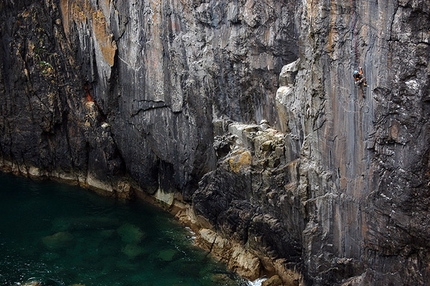 Huntsman's Leap, Pembroke, Wales - Huntsman's Leap, Pembroke, Wales
