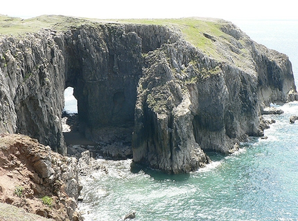 Huntsman's Leap, Pembroke, Galles - The Castle, vicino a Huntsman's Leap