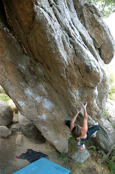 Targasonne, France - Bouldering at Targasonne in France
