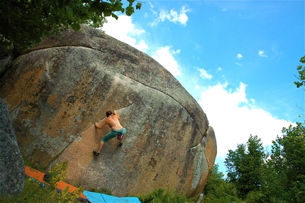 Targasonne, France - Bouldering at Targasonne in France
