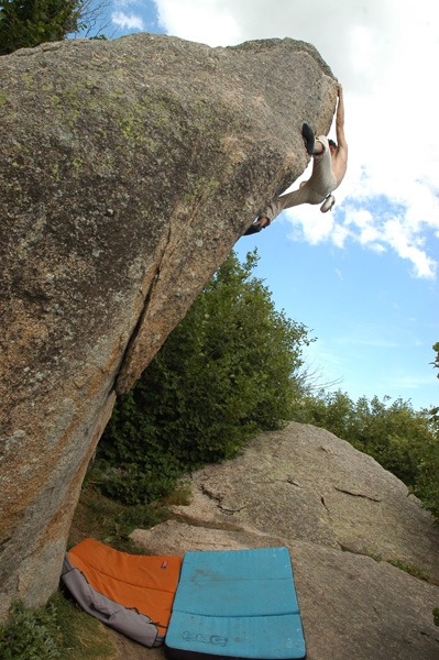 Targasonne, France - Bouldering at Targasonne in France
