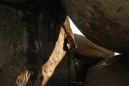 Targasonne, France - Bouldering at Targasonne in France